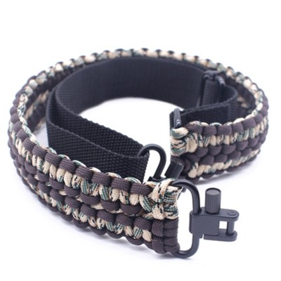 Extra Wide Adjustable 2 Point Hunting 550 Paracord Gun Sling for Rifle and Shotgun