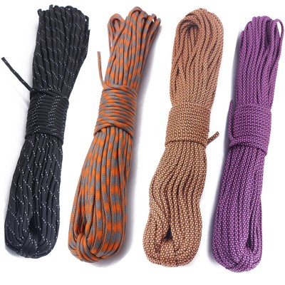 100ft 7 Strands Manufacturer  Emergency Outdoor Survival Hiking Paracord Rope