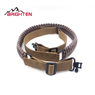 Tactical Rifle Sling Carry Bungee paracord gun sling 2 Point Gun Sling