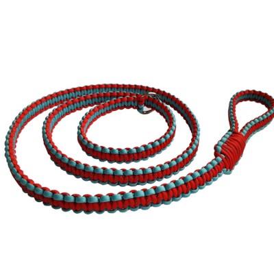 Nylon braided Rope slip running dog lead