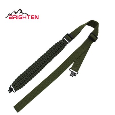 Adjustable 2 Point Extra wide paracord Rifle Gun Sling For Outdoor Hunting