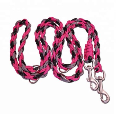 hands free Versatile paracord double dog lead dog for walking