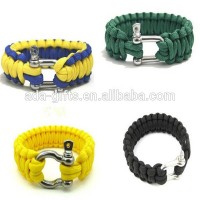 Outdoor Multi-Purpose Survival Kit Cross Paracord Camping Accessories Paracord Survival Bracelet