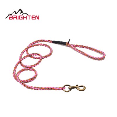 sports new design durable paracord rope dog leash with belt