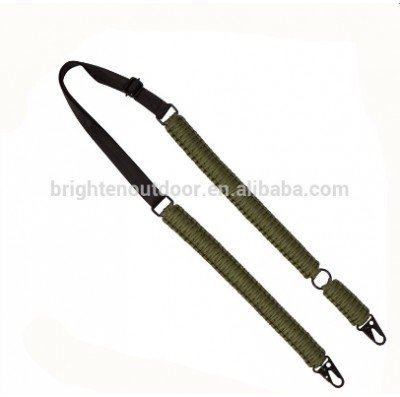 Adjustable 2 Point paracord gun sling with HK style snap clip