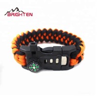 wholesale custom top design survival 550 adjustable clasp paracord bracelet