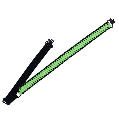 Hunting Molle Rifle Holder Shoulder Strap Glow in the Dark Paracord Gun Sling